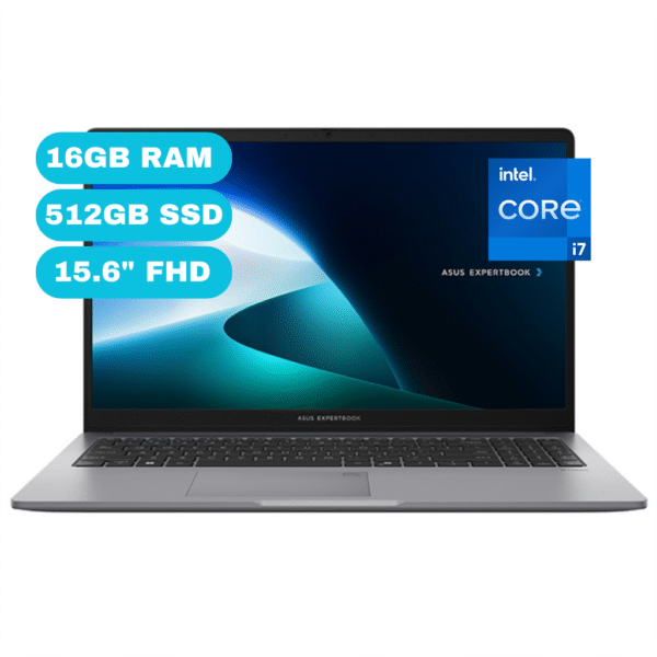 Notebook ASUS ExpertBook P1, 15.6" FHD TN, Core i7-13620H hasta 4.9GHz, 16GB DDR5