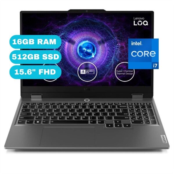 Notebook Lenovo LOQ 15IRX9 15.6" FHD IPS, Core i7-13650HX 2.6/4.9GHz 16GB DDR5-4800MHz