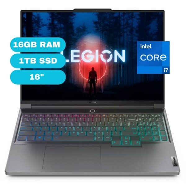 Notebook Lenovo Legion Slim 5, 16" WQXGA IPS, Core i7-13700H 2.4/5.0GHz, 16GB DDR5-5200