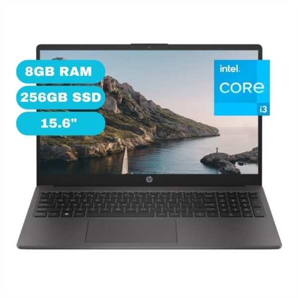Notebook HP 250 G10, 15.6" LCD LED HD SVA, Core i3-N305 1.80 / 3.80GHz, 8GB DDR4-3200MHz